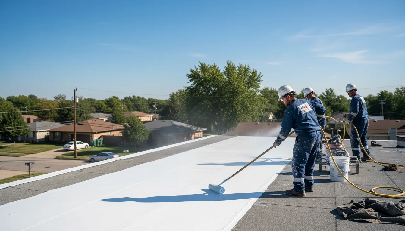 Commercial roof coating in Bloomington, WI near me